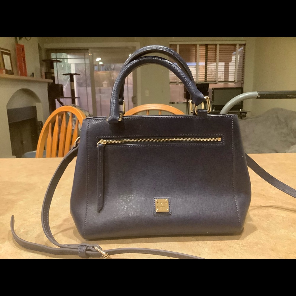 Dooney and Bourke Saffiano Small Zip Satchel